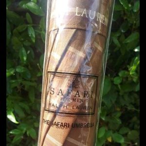 Vintage Ralph Lauren Plaid Safari Umbrella
